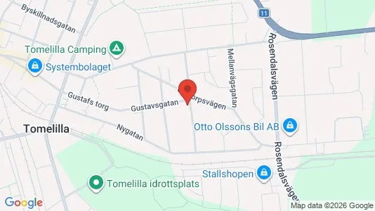 Apartments for rent i Tomelilla - kort over placeringen