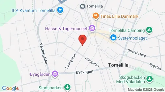 Apartments for rent i Tomelilla - kort over placeringen