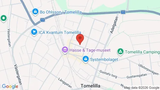 Apartments for rent i Tomelilla - kort over placeringen