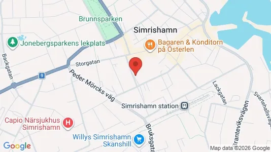 Apartments for rent i Simrishamn - kort over placeringen