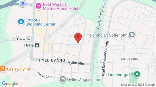 Apartments for rent i Hyllie - kort over placeringen