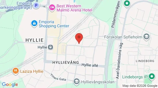 Apartments for rent i Hyllie - kort over placeringen