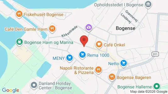 Apartments for rent i Bogense - kort over placeringen
