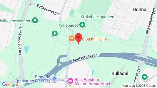 Apartments for rent i Hyllie - kort over placeringen