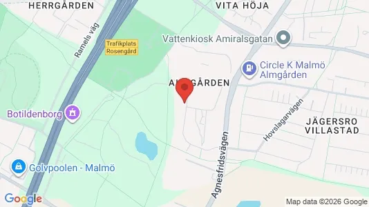 Apartments for rent i Husie - kort over placeringen