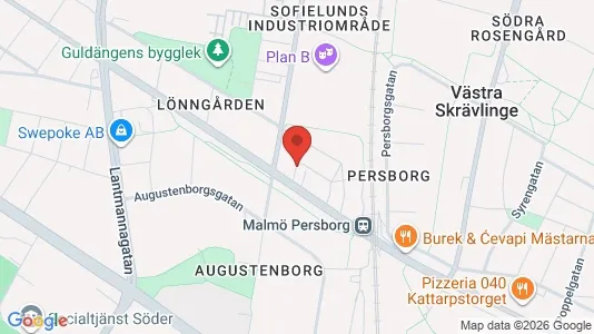 Apartments for rent i Malmö City - kort over placeringen