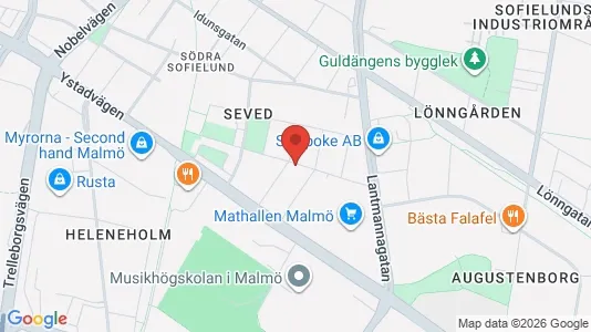 Apartments for rent i Sofielund - kort over placeringen