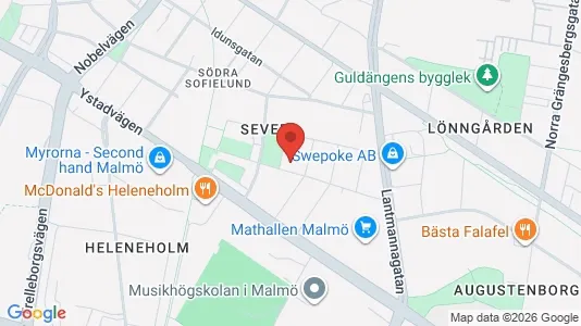 Apartments for rent i Sofielund - kort over placeringen