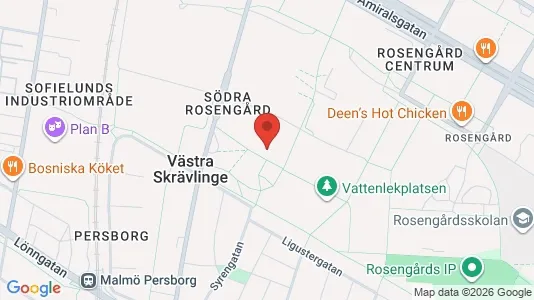 Apartments for rent i Rosengård - kort over placeringen