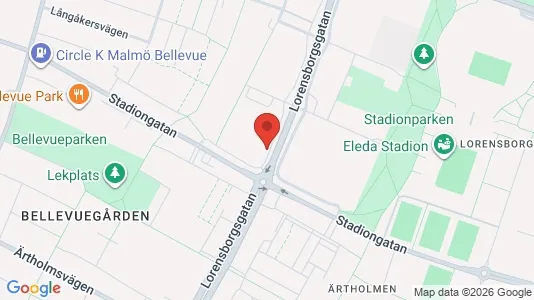 Apartments for rent i Malmö City - kort over placeringen