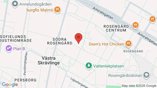 Apartments for rent i Rosengård - kort over placeringen