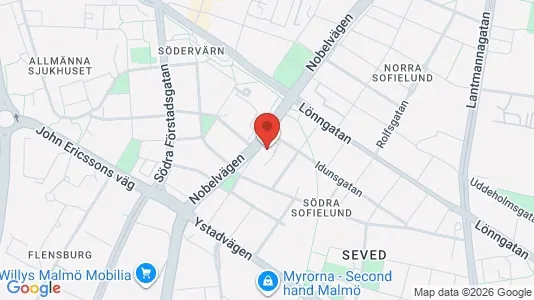 Apartments for rent i Malmö City - kort over placeringen