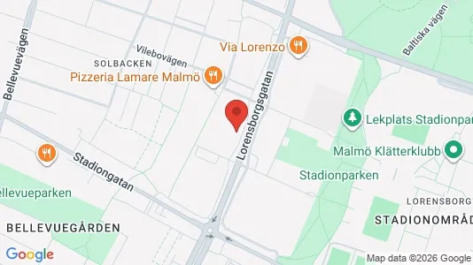 Apartments for rent i Malmö City - kort over placeringen