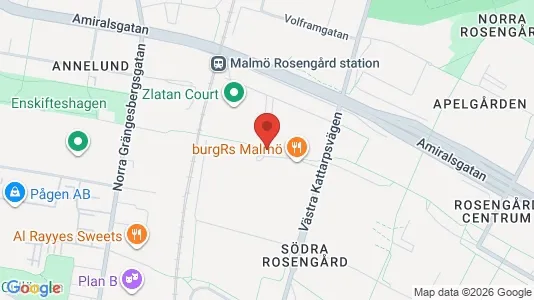 Apartments for rent i Rosengård - kort over placeringen