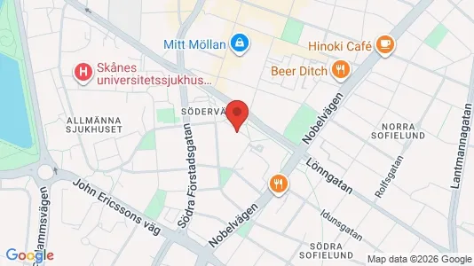 Apartments for rent i Malmö City - kort over placeringen