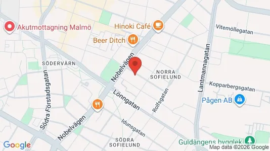 Apartments for rent i Sofielund - kort over placeringen