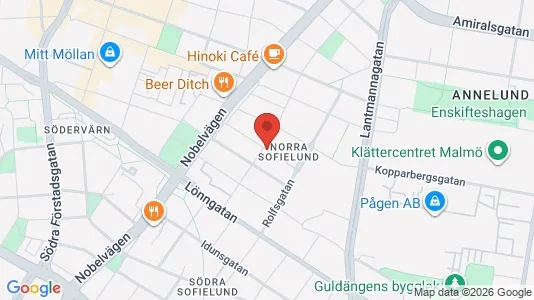 Apartments for rent i Sofielund - kort over placeringen