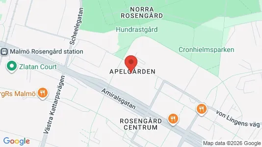 Apartments for rent i Rosengård - kort over placeringen