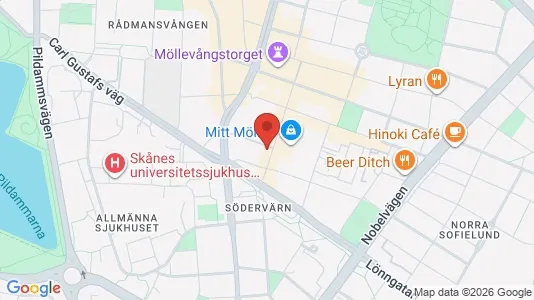 Apartments for rent i Malmö City - kort over placeringen