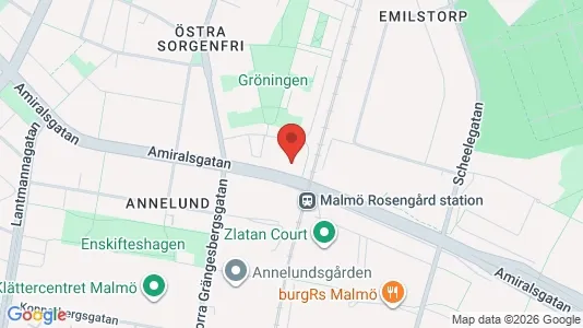 Apartments for rent i Malmö City - kort over placeringen
