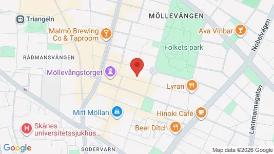 Apartments for rent i Malmö City - kort over placeringen