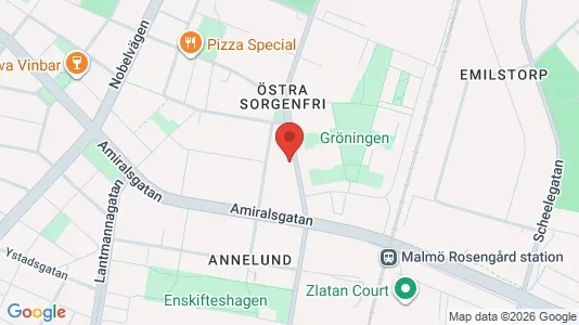 Apartments for rent i Malmö City - kort over placeringen