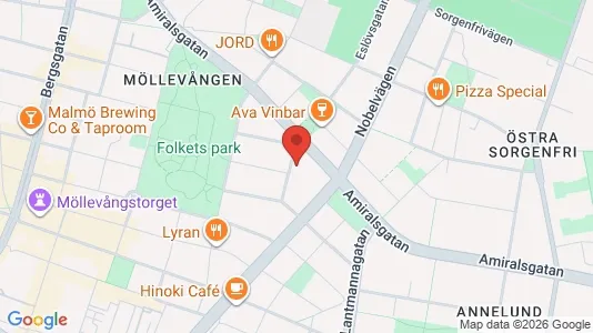 Apartments for rent i Malmö City - kort over placeringen