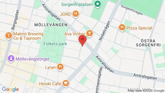 Apartments for rent i Malmö City - kort over placeringen