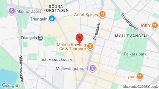 Apartments for rent i Malmö City - kort over placeringen