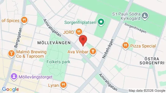 Apartments for rent i Malmö City - kort over placeringen