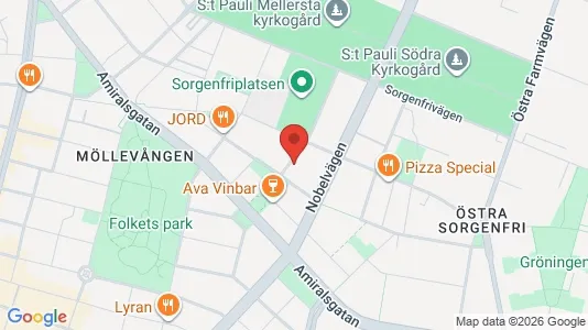 Apartments for rent i Malmö City - kort over placeringen