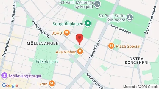 Apartments for rent i Malmö City - kort over placeringen