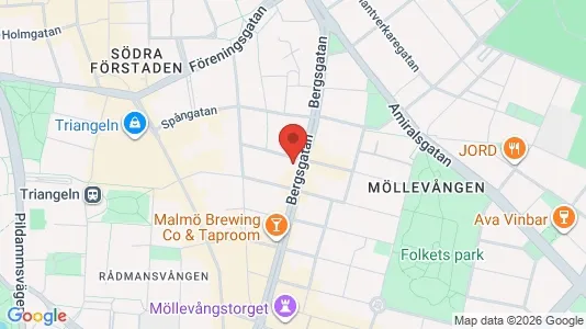 Apartments for rent i Malmö City - kort over placeringen