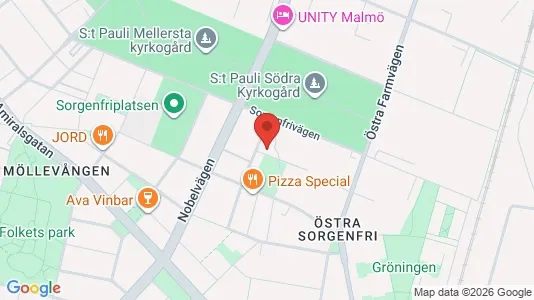 Apartments for rent i Malmö City - kort over placeringen