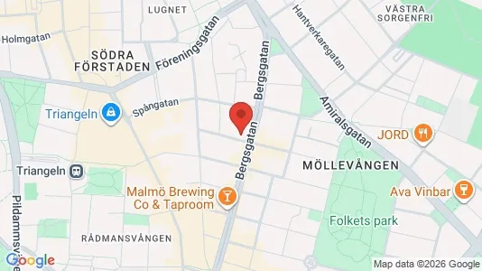 Apartments for rent i Malmö City - kort over placeringen