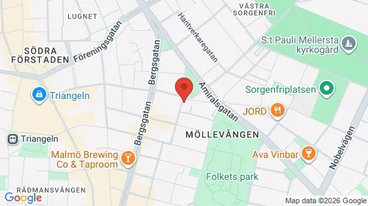Apartments for rent i Malmö City - kort over placeringen