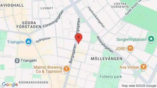 Apartments for rent i Malmö City - kort over placeringen
