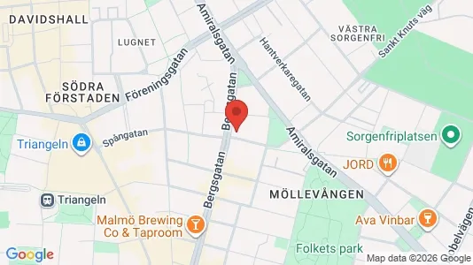 Apartments for rent i Malmö City - kort over placeringen