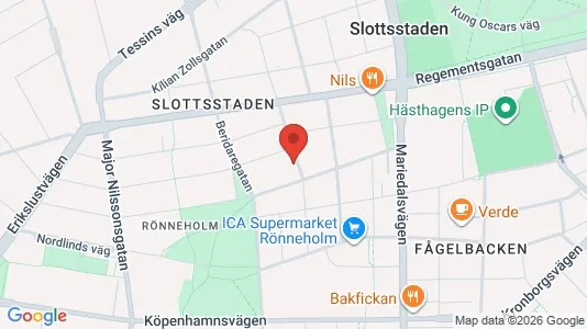 Apartments for rent i Malmö City - kort over placeringen