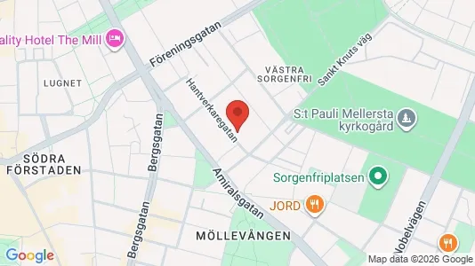 Apartments for rent i Malmö City - kort over placeringen