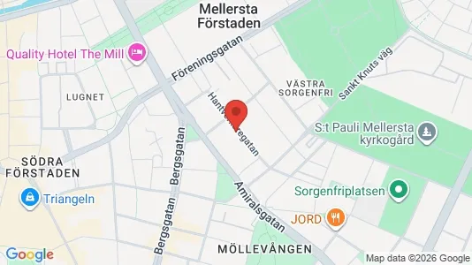 Apartments for rent i Malmö City - kort over placeringen