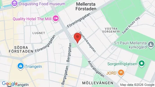 Apartments for rent i Malmö City - kort over placeringen