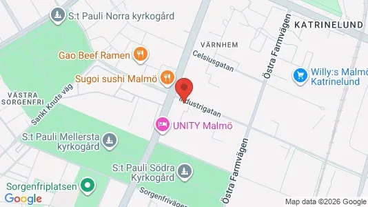 Apartments for rent i Malmö City - kort over placeringen