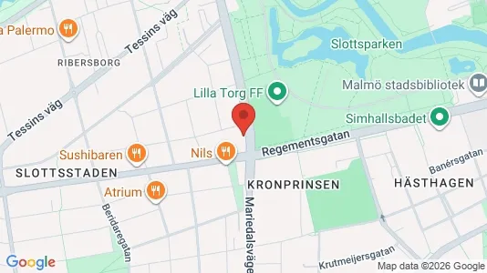 Apartments for rent i Malmö City - kort over placeringen