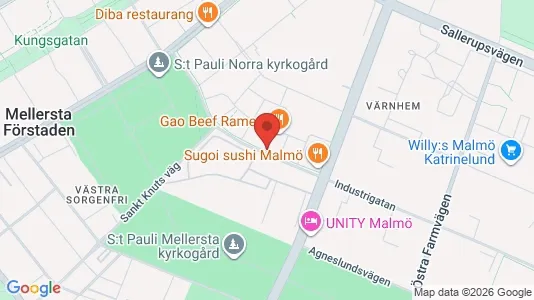 Apartments for rent i Malmö City - kort over placeringen