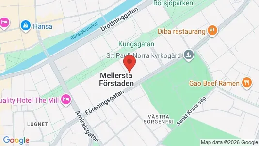 Apartments for rent i Malmö City - kort over placeringen