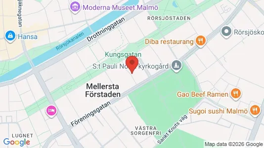 Apartments for rent i Malmö City - kort over placeringen