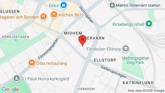 Apartments for rent i Malmö City - kort over placeringen
