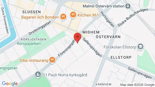 Apartments for rent i Malmö City - kort over placeringen