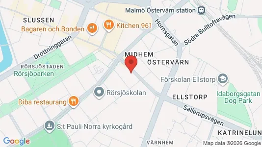 Apartments for rent i Malmö City - kort over placeringen